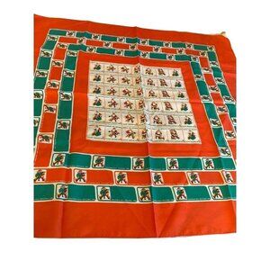 Christmas Scarf American Lung Association Santa Dog 1982